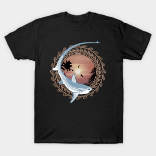 Thresher Shark Polynesian Design T-Shirt